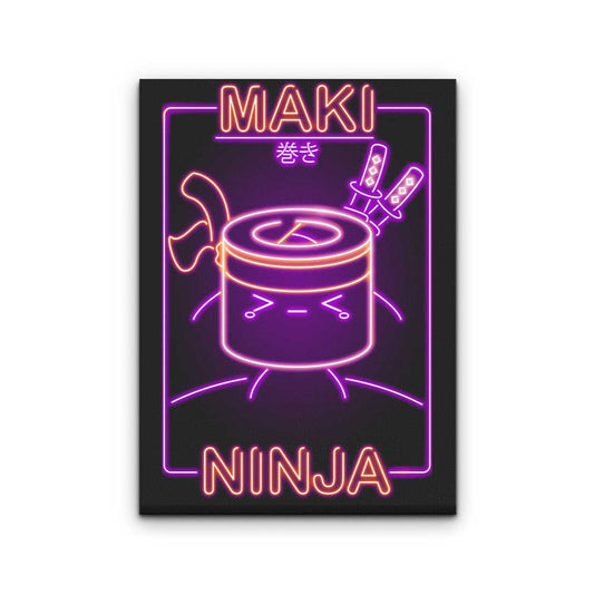 Neon Maki-Ninja - Canvas Print