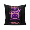 Neon Maki-Ninja - Throw Pillow