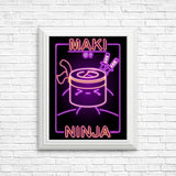 Neon Maki-Ninja - Posters & Prints