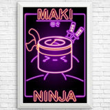 Neon Maki-Ninja - Posters & Prints