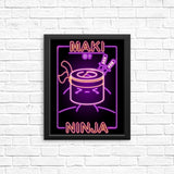 Neon Maki-Ninja - Posters & Prints