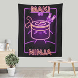 Neon Maki-Ninja - Wall Tapestry