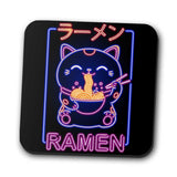 Neon Maneki-Neko - Coasters