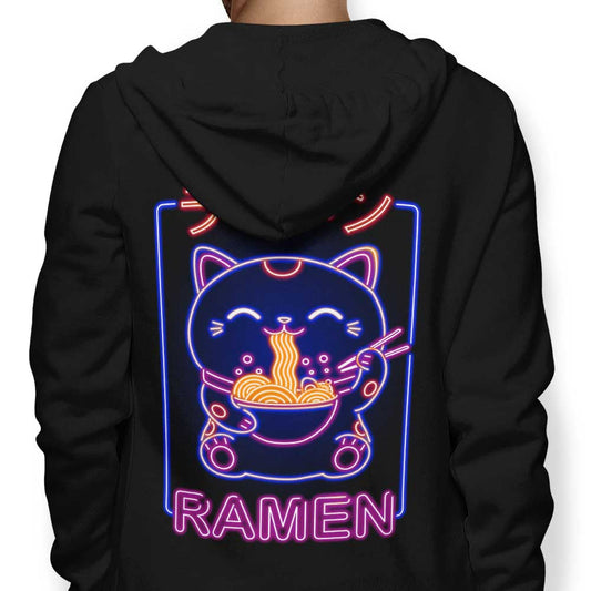 Neon Maneki-Neko - Hoodie