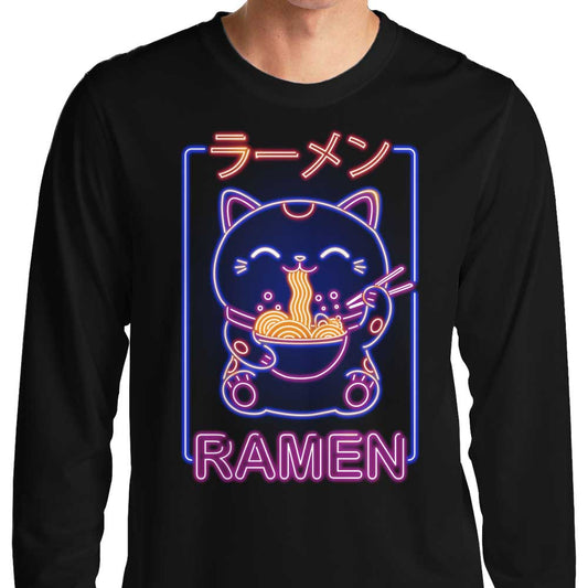 Neon Maneki-Neko - Long Sleeve T-Shirt