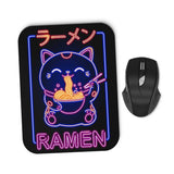 Neon Maneki-Neko - Mousepad