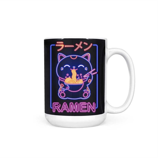 Neon Maneki-Neko - Mug