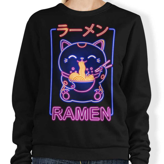 Neon Maneki-Neko - Sweatshirt
