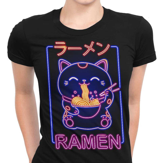 Neon Maneki-Neko - Women's Apparel