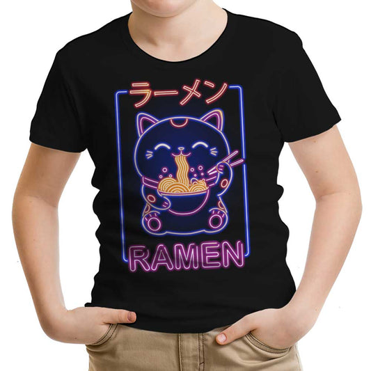 Neon Maneki-Neko - Youth Apparel