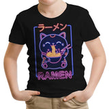 Neon Maneki-Neko - Youth Apparel