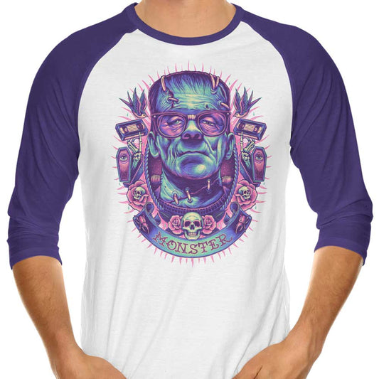 Neon Monster - 3/4 Sleeve Raglan T-Shirt