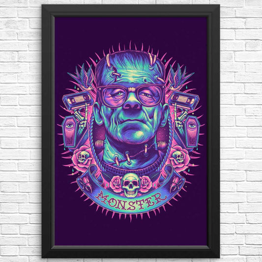 Neon Monster - Posters & Prints