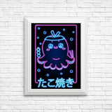Neon Takoyaki - Posters & Prints