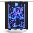 Neon Water - Shower Curtain