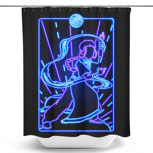 Neon Water - Shower Curtain