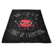 Never Trust an Atom - Fleece Blanket