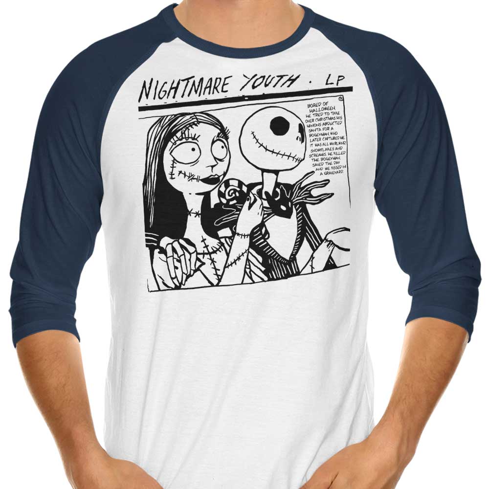 Nightmare Youth - 3/4 Sleeve Raglan T-Shirt