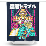 Ninja Trouble - Shower Curtain