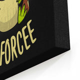 No Coffee, No Forcee - Canvas Print