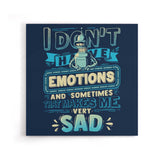 No Emotions - Canvas Print