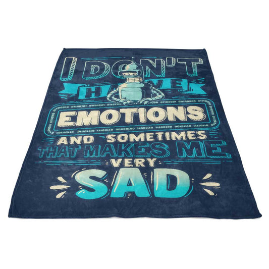 No Emotions - Fleece Blanket