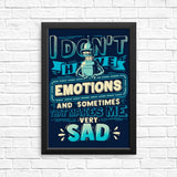 No Emotions - Posters & Prints
