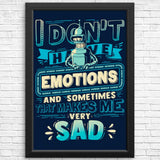 No Emotions - Posters & Prints