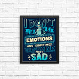 No Emotions - Posters & Prints
