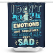 No Emotions - Shower Curtain