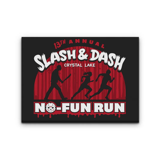 No Fun Run - Canvas Print