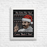 No Gifts Sweater - Posters & Prints