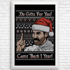 No Gifts Sweater - Posters & Prints