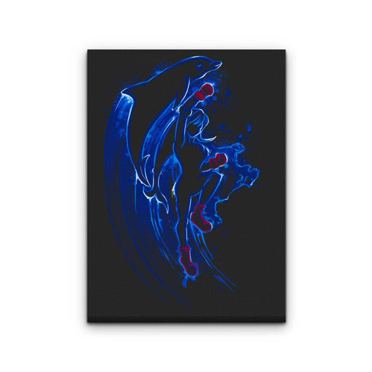 No Limits Dolphin - Canvas Print