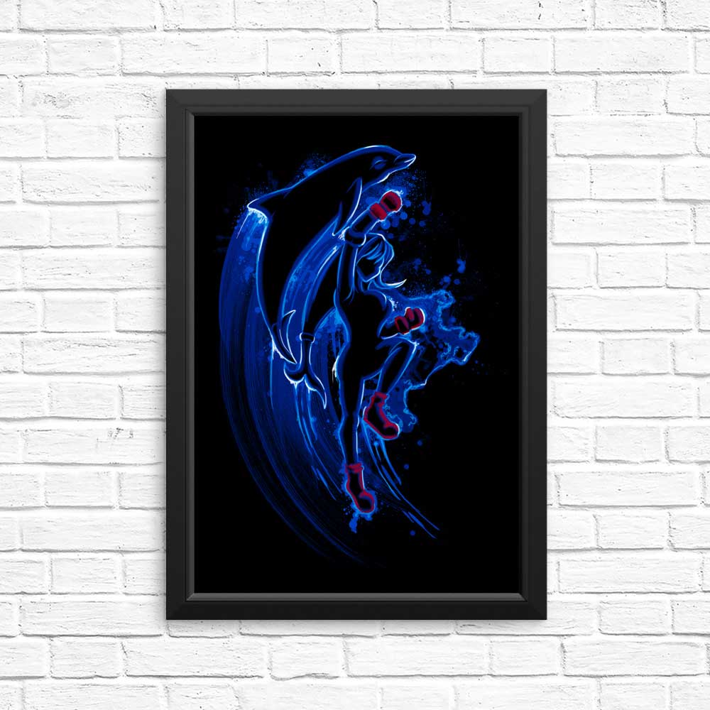 No Limits Dolphin - Posters & Prints