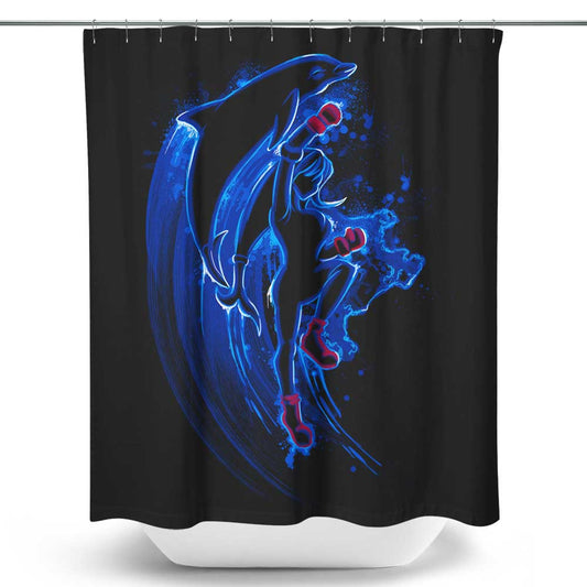No Limits Dolphin - Shower Curtain