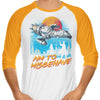 No More Running - 3/4 Sleeve Raglan T-Shirt