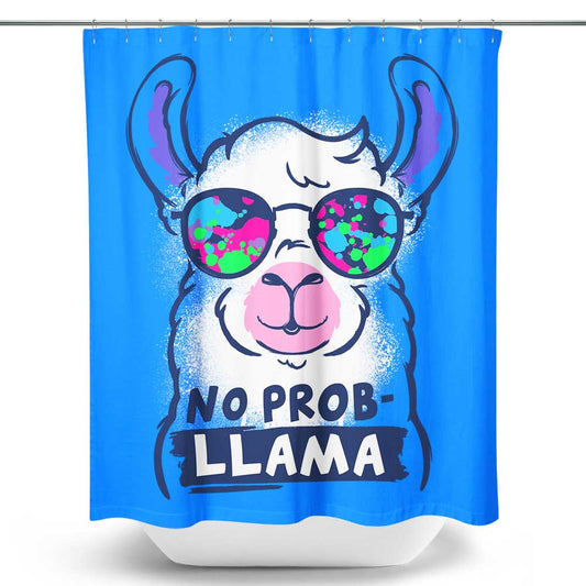 No Probllama - Shower Curtain