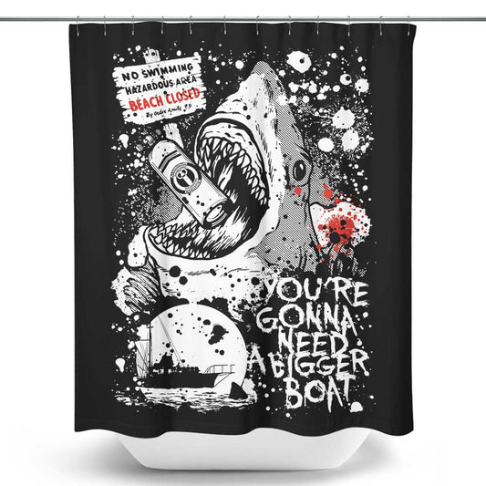 No Swimming - Shower Curtain