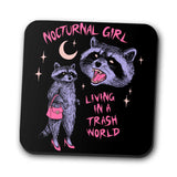 Nocturnal Girl - Coasters
