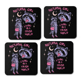 Nocturnal Girl - Coasters