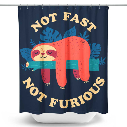 Not Fast, Not Furious - Shower Curtain