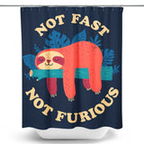 Not Fast, Not Furious - Shower Curtain