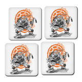 Nunchaku Sumi-e - Coasters