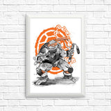 Nunchaku Sumi-e - Posters & Prints