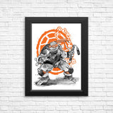 Nunchaku Sumi-e - Posters & Prints