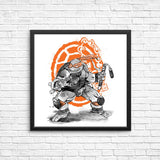 Nunchaku Sumi-e - Posters & Prints