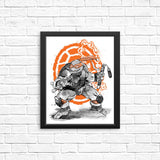 Nunchaku Sumi-e - Posters & Prints