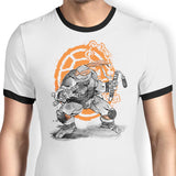 Nunchaku Sumi-e - Ringer T-Shirt