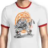 Nunchaku Sumi-e - Ringer T-Shirt